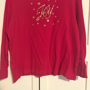 Studio Works Bold Red Crew Neck Top